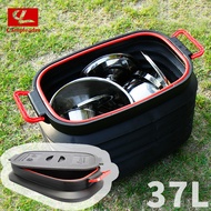 Outdoor 37L Retractable Bucket Foldable Storage Bucket with Lid Car Glove Box Multifunctional Storag