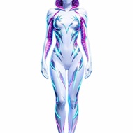 Gwen Spiderman cos Bodysuit Halloween Future Style Superhero Costume