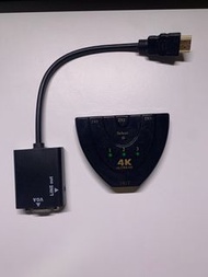 VGA to hdmi adapter &amp; HDMI multiport