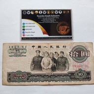 Uang Kuno 10 Yuan CNY China Tahun 1965 Grade VF