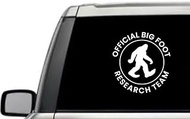 Official Bigfoot Research Team Sasquatch Hairyman Creature Quote Window Laptop Vinyl Decal Decor Mirror Wall Bathroom Bumper Stickers for Car 6 Inch
