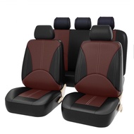 Proton Saga BLM/Saga FL FLX/Saga VVT2016-2022 PU Leather Car Seat Cover PVC Seat Cover Front + Rear 5-Seats Seat Cover Seat Cushion Kusyen Kereta Waterproof Breathable