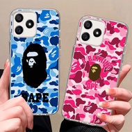 T9 bape shark TPU Case for Realme C51 C55 C53 Note 60 C33 50 C61 C35 Narzo N61