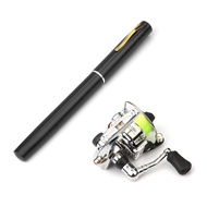 Pocket Collapsible Fishing Rod Reel Combo Mini Pen Fishing Pole Kit Telescopic Fishing Rod Spinning