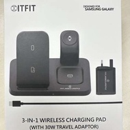 全新  ITFIT  Samsung Galaxy 無線充電 3 in 1 Wireless Charging pad 無線充電板