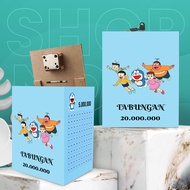 Doraemon Target Piggy Bank 10 million-300 million Anti-Termite TARGET PIGGY BANK 20 MILLION FREE JUM