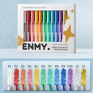 ENMY Glitter Metallic Marker Shiny Pen Set Bling Sparkling Highlighter Markers For DIY Painting Art 