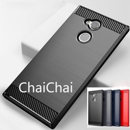 Case Cover For For Sony Xperia XA2 Ultra XA1 Plus XZ3 XZ1 Compact XZ2 Premium Shockproof Armor Carbon Fiber Hybrid Brush TPU Casing