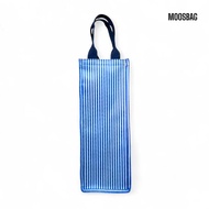 12 x 12 x 33 cm Waterproof Striped Thermal Foil Bottle Bag