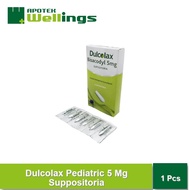 Wellings Dulcolax Pediatric 5 Mg 6 Suppositoria