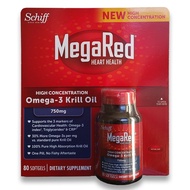 MegaRed Krill Oil High Concentration 750mg 80 Softgels Schiff MegaRed Krill Oil High Concentration 7