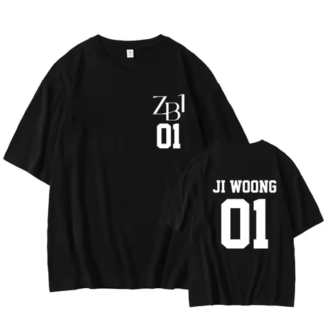 Kpop ZEROBASEONE ZB1 Hanbin MATTHEW Woohyun JIWOONG HAO Ricky Graphic T-shirt for ZEROSE‌ - Short Sl