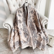 High Quality Pressed Evening Scarf, Youthful Elegant Feather Pattern Scarf k22