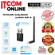 TOTOLINK WIFI 6 AX900 DUALBAND USB ADAPTER (X900UA/X900USM)