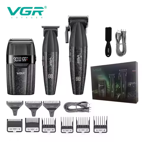 VGR Hair Trimmer Professional Hair Clippers Trimmer Hair Cutting Machine 9000 RPM Haircut Barber Cor