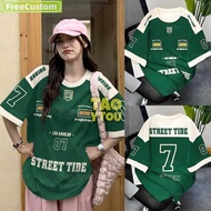 Customization Baju Jersey Perempuan Number 7 Dry T-Shirt Standard Sublimation Jersey Custom Name Baj
