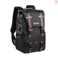 K&amp;F CONCEPT Camera Backpack Photography Storager Bag Side Open Available for 15.6in Laptop with Rainproof Cover Tripod Catch Straps for SLR DSLR Black   【Geme7.10】