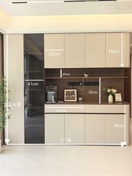 全屋訂製 可上門度尺 奶油中古風 餐邊櫃Corner sideboard in the entryway 入戶鞋櫃 衣櫃 梳妝枱 吊櫃收納 客廳組合電視櫃(🚚送貨上門free delivery)收納櫃