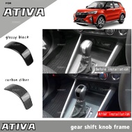 Vemart Perodua ativa carbon fiber gear shift knob frame cover accessories ativa aksesori