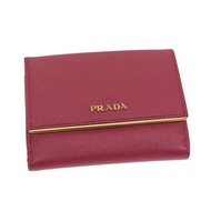 PRADA 皮夾 Safiano 皮革 粉紅色 正品 70786
