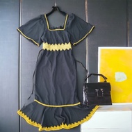 custom made black Borneo dress duyung style