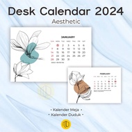 Desk Calendar 2024 A5 Size By Mejengwall - Flower 4.0/AESTHETIC 2024 Desk Calendar/AESTHETIC Cute 2024 Desk Calendar/ Goal Calendar 2024 | Mini Desk Calendar Quotes 2024 | Sitting Calendar 2024/wall Calendar 2024 Plain Simple Calendar New