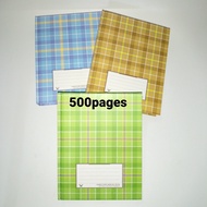 F5 Hard Cover Square Note Book with Numbering 500Pages 60GSM(Price for 1pc)