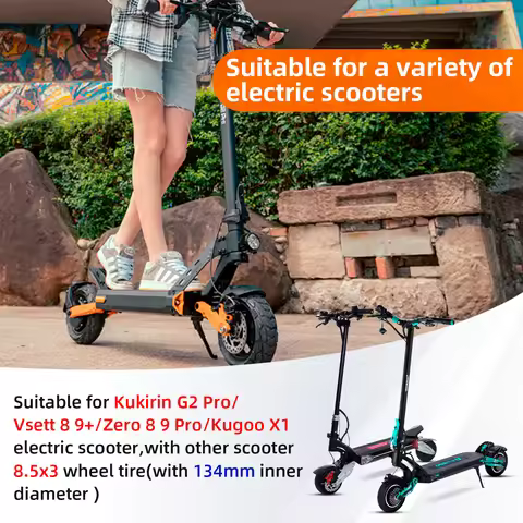 Ulip 8.5x3 Thicken Tubeless Tire &Ulip 8 1/2x2 Inner Tube For Kirin G2 Pro Electric Scooter VSETT 9+