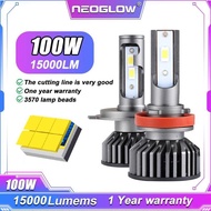 Discont 2Pcs Neoglow Lampu Kabut Nova 100W 15000Lumens 6000K Putih Dengan Garansi 1 Tahun, Lampu Dep