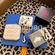 【Latest Design！！】Tory Burch Lady‘s 2024 Counter Latest Dragon Capsule Series Pixel Flower And Dragon Print Cow Leather Card Wallet