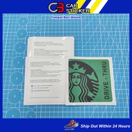 Starbucks Drive-Thru Car Windscreen Sticker / cs876