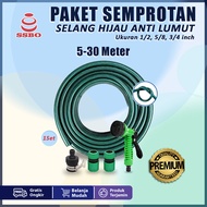 Paket Kepala Semprotan 1 Set Selang Hijau Panjang 5-30 Meter Cuci Mobil Motor Termurah COD