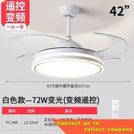 【Flagship Boutique】Opple（OPPLE） Ceiling Lamp with Fan Invisible Fan Lamp Living Room Chandelier Nordic Light Luxury Inte