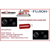 FUJIOH FH-GS5035 SVGL GAS HOB WITH 3 DIFFERENT BURNER SIZE