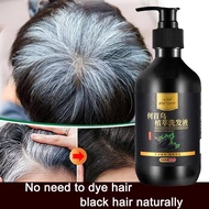 black hair shampoo hair growth shampoo hair loss shampoo 300ml Reduce dandruff and itchy scalp Impro