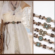 ADJUSTABLE BELT Boho Belt Braided Leaf Belt gamis Belt/ Tunic/ Women's Dress