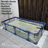 Clear Plastic Frame & Pool Size 50x50x25 / 100x50x25 / 150x50x25 / 100x100x25