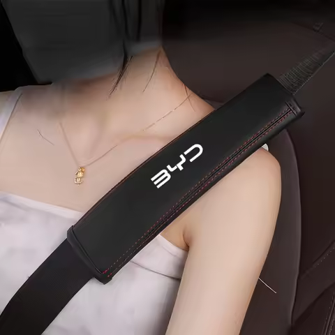 1PC Car Seat Belt Shoulder Protector Cover Safety Belt Padding Pad for BYD Tang F3 E6 Atto Yuan Plus