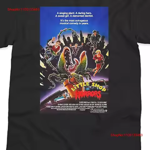 Retro Movie Poster Inspired By Little Shop of Horrors T Shirt All S 4XL vintage Washed designer clot