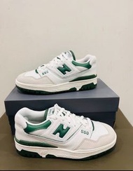 🎉全新有盒New Balance NB 550 premium pack 牛皮織物皮革 復古籃球鞋 男女同款 綠色