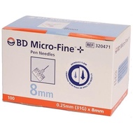BD Micro Fine Pen Needle 31G x 8mm  100's