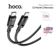 Hoco U106 Type-C to Type-C 100W fast charging cable with Nylon braided fabric 1.2M long