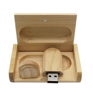 Maple wood thumbdrive USB2.0  wooden box customize 4GB 8GB 16GB 32GB 64GB pendrive gift