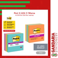 Post it 654 colorful 3m
