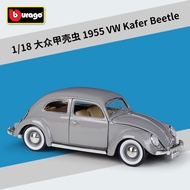 [Model Car] Beetle 1: 18 Volkswagen Beetle 1955 VW Kafer Beetle Simulation Alloy Car Model Finished 