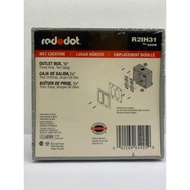 Red Dot S400E 2-Gang Weatherproof Electrical Box, R2IH31, 3 Hole, 1/2 inch