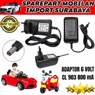 ADAPTOR CL 903 AC DC 6V 800MA CASSAN MOTOR VESPA SCOOPY MICKEY CHARGER - CharlesStore5