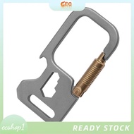 [ecshop1.ph] Titanium Alloy Keychain Car Key Holder Backpack Buckle Outdoor Carabiner Hook Clip Camp
