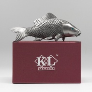 KL Pewter [302] Koi FIsh | Figurine