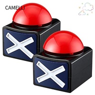 CAMELLI Game Answer Buzzer, Sounding Toy with Sound Light Red Game Buzzer, Trivia Quiz ABS Talent Bu